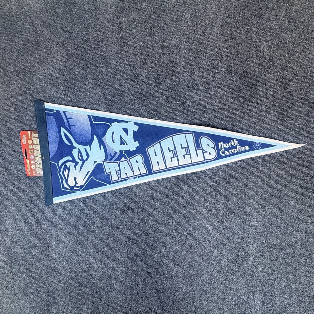Rico Industries Tag Express North Carolina‎ Tar Heels NCAA Pennant Blue Logo